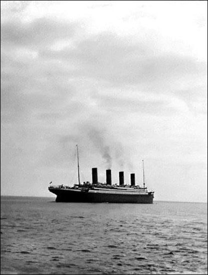 鐵達尼號沉沒前拍攝的最後一張照片