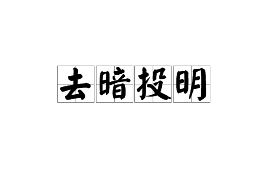 去暗投明 去暗投明