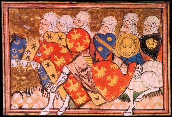 中世紀法國手抄本上的薩拉丁軍隊