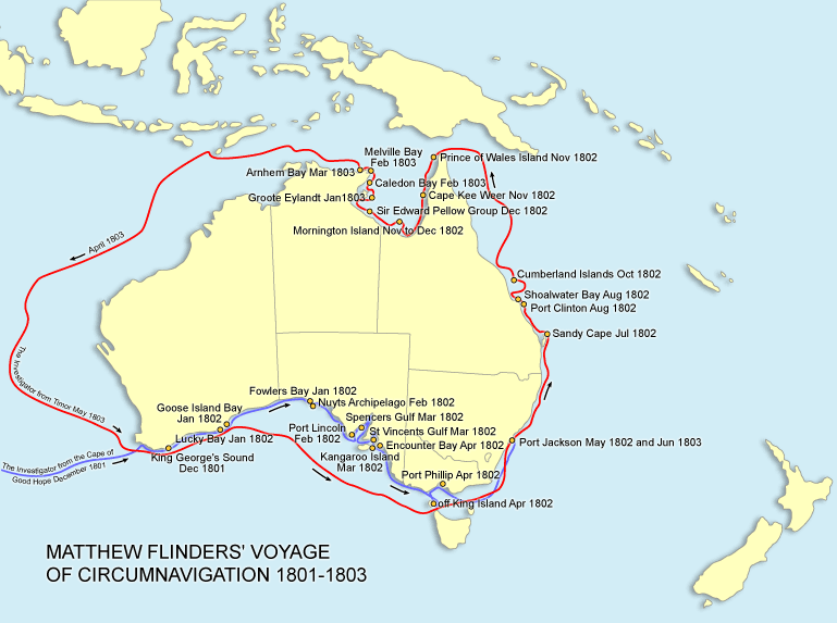 弗林德斯對澳洲海岸的探險