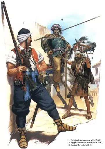 波士尼亞的邊區火槍手與埃及的馬穆魯克騎兵