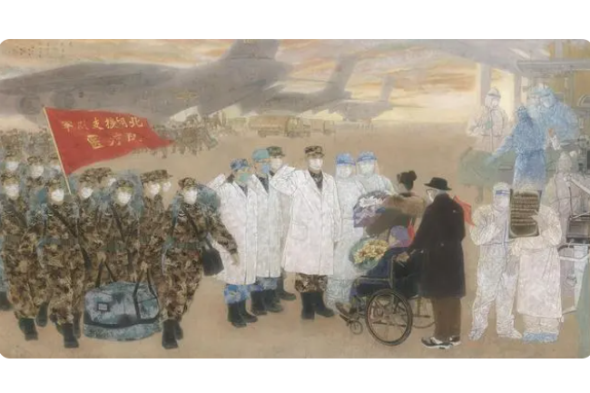 為了人民(工筆重彩作品) 為了人民(工筆重彩作品)