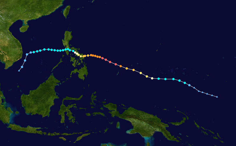 超強颱風黑格比 路徑圖