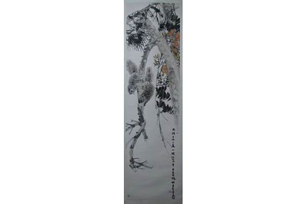 松鼠圖(清代文物) 松鼠圖(清代文物)