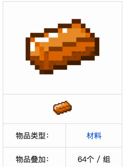 銅錠(MC工業mod中的一種物品) 銅錠(MC工業mod中的一種物品)