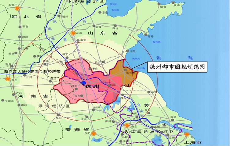 徐州都市圈規劃範圍