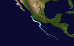 颶風卡洛斯  路徑圖