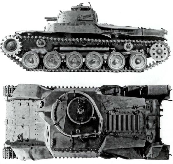 97式中型坦克（奇哈）二視圖