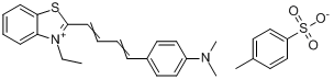 2-[4-[4-（二甲基氨基）苯基]-1,3-丁二烯基]-3-乙基苯並噻唑對甲苯磺酸鹽