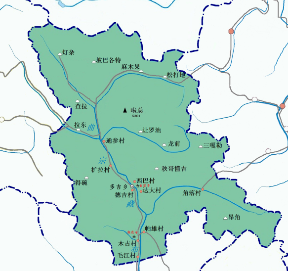 多吉鄉地圖