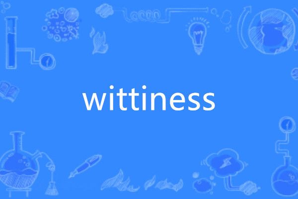 wittiness wittiness