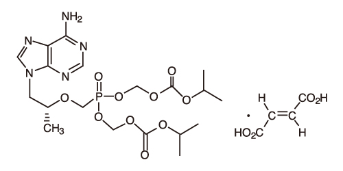 富馬酸替諾福韋二吡呋酯片化學結構式