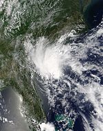 熱帶風暴邦妮  衛星雲圖