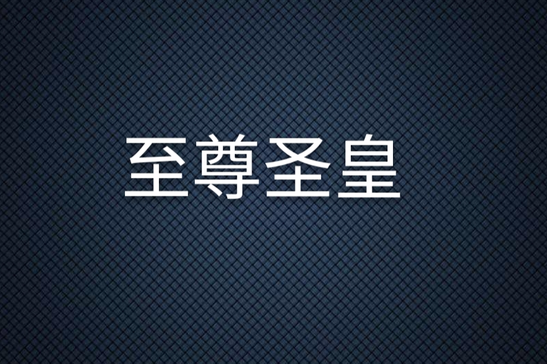 至尊聖皇(凌希一指創作的網路小說) 至尊聖皇(凌希一指創作的網路小說)
