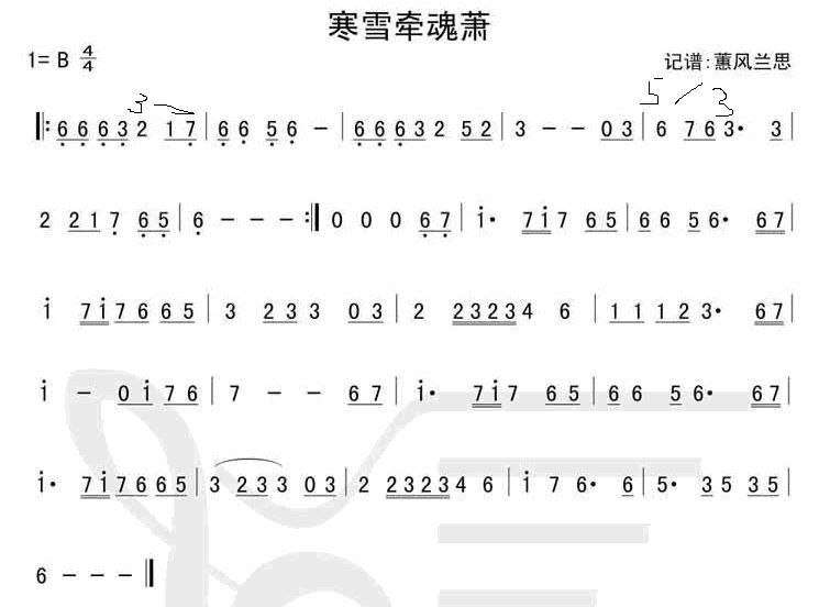 寒雪牽魂簫 寒雪牽魂簫