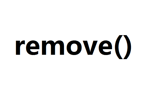 remove()