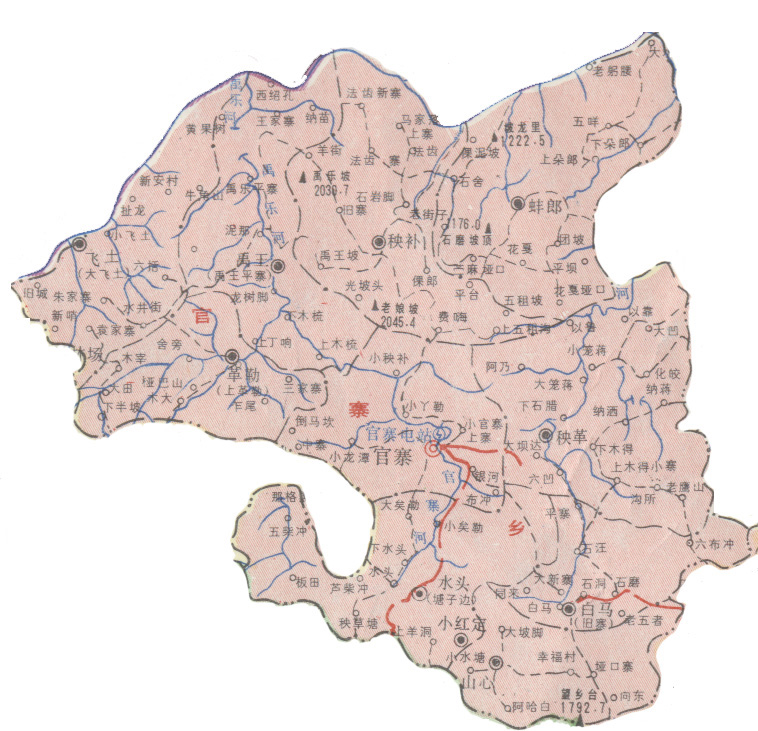 官寨鄉地圖