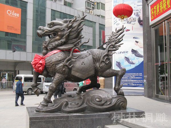 銅雕麒麟 銅雕麒麟