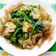 菠菜炒粉皮