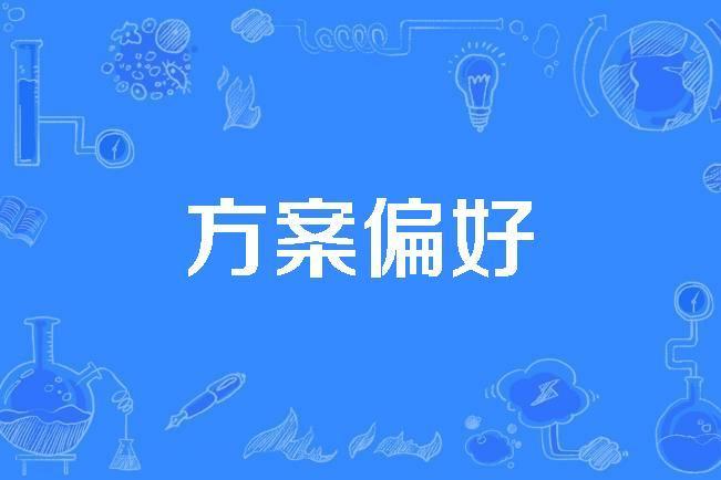 方案偏好 方案偏好