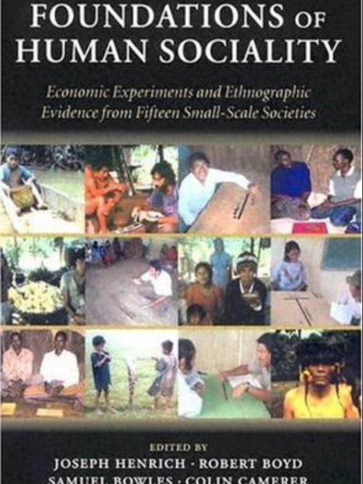 Foundations of Human Sociality Foundations of Human Sociality