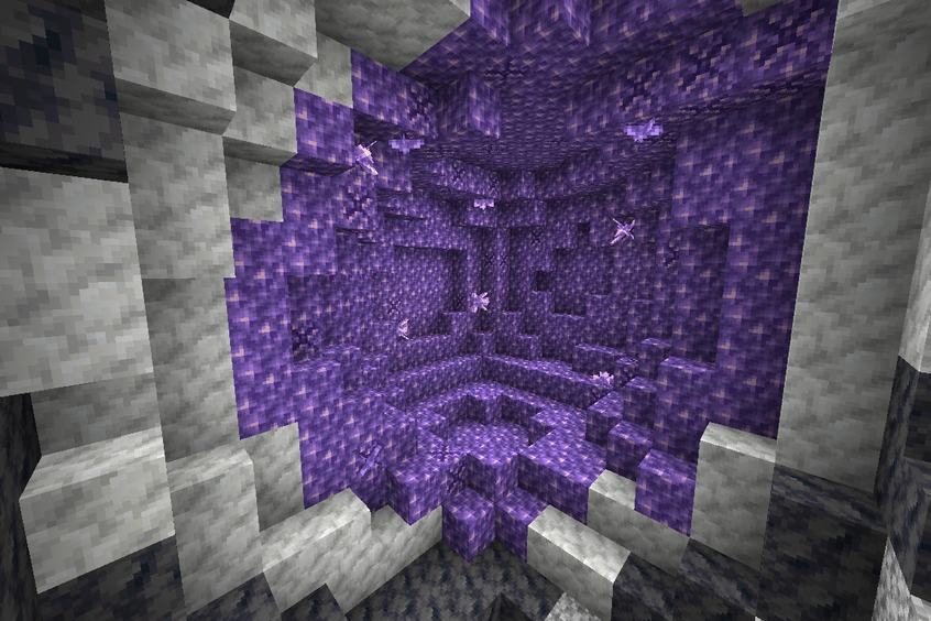 紫晶洞(遊戲(minecraft)的一種地下結構) 紫晶洞(遊戲(minecraft)的一種地下結構)