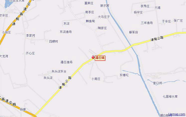 地圖上的潘莊鎮