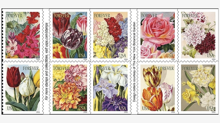 園藝(美國發行郵票)