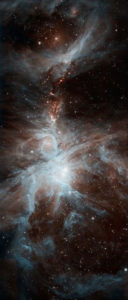 斯皮策空間望遠鏡拍下的獵戶座大星雲