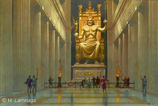 奧林匹斯宙斯神像（想像圖）