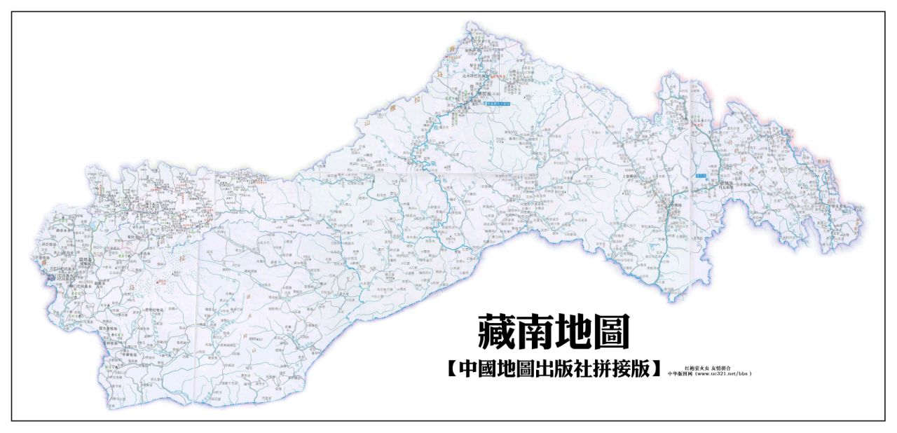 藏南地區地圖