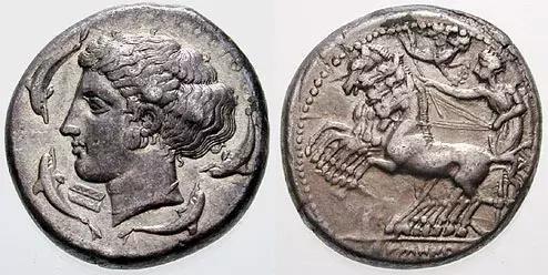 敘拉古僭主阿加索克利斯的銀幣