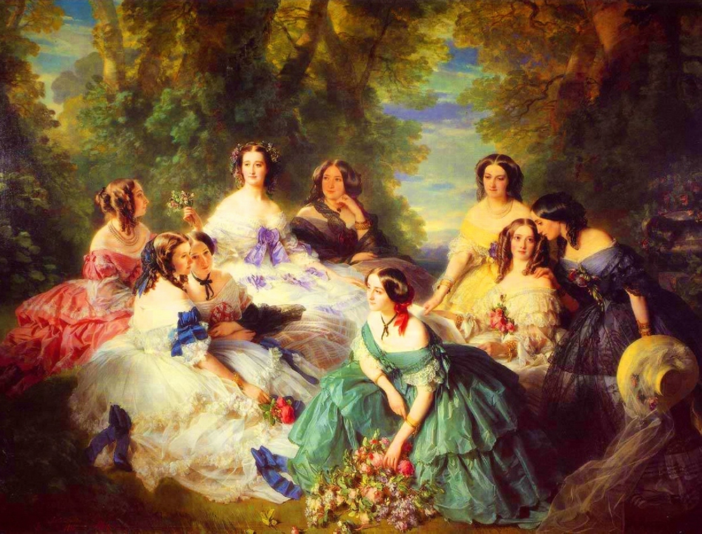 Eugenie Surrounded by her Ladies(1855)