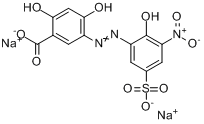 2,4-二羥基-5-[（2-羥基-3-硝基-5-磺苯基）偶氮]苯甲酸二鈉鹽