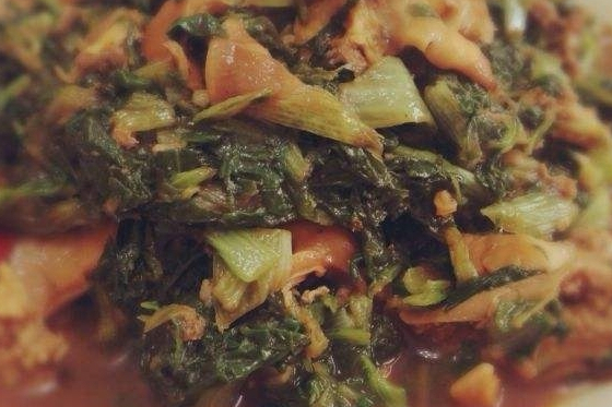 鹹菜蚌肉 鹹菜蚌肉