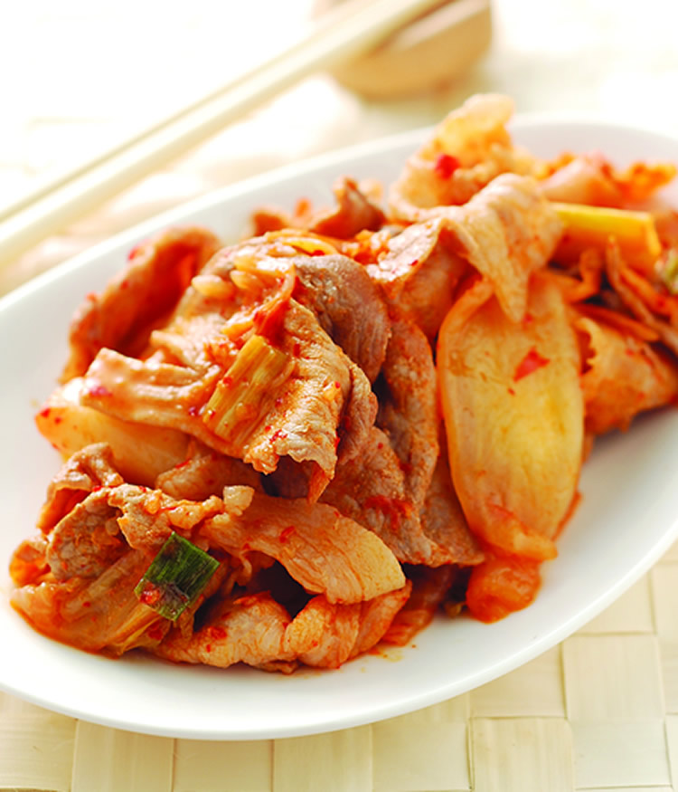 韓式泡菜炒肉片