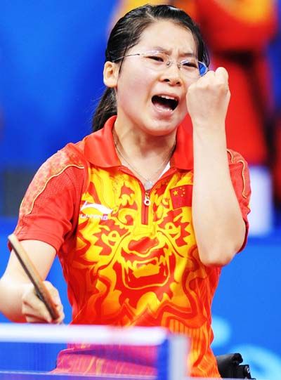 北京奧運會上為自己加油吶喊的顧改