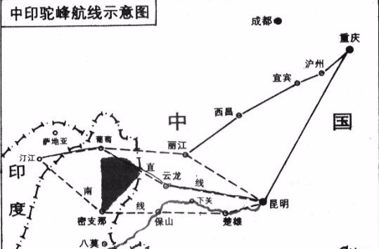 駝峰航線(二戰時期中國和盟軍一條主要的空中通道)