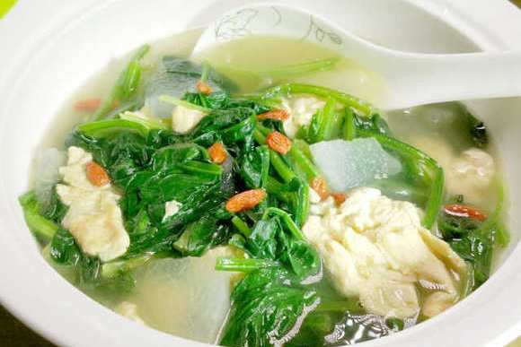 菠菜冬瓜湯 菠菜冬瓜湯