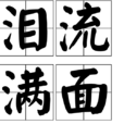淚流滿面(漢語成語)