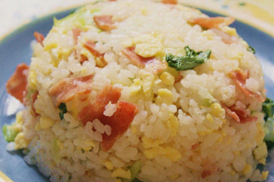 培根波菜飯