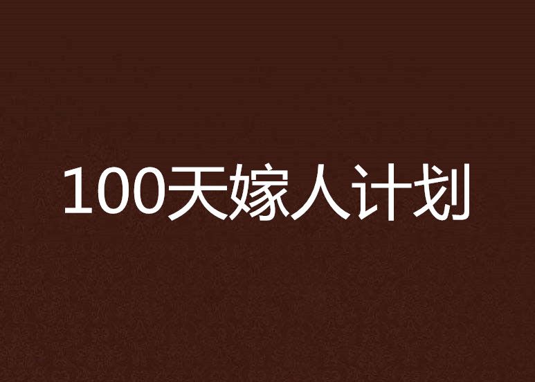 100天嫁人計畫 100天嫁人計畫
