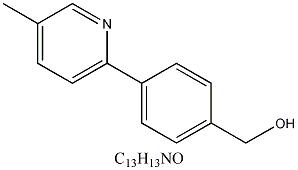 4-(2-（5-甲基吡啶）)-苄醇