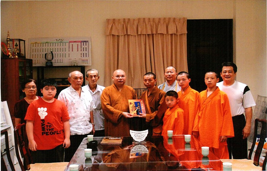 帶領福清南少林寺武僧團訪問新加坡雙林寺