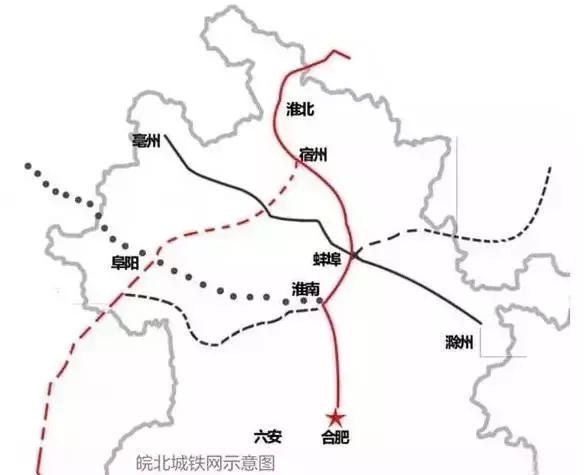 皖北城際鐵路網