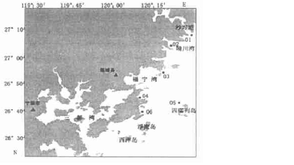 貝類採集站點陣圖