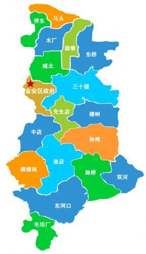 金安區行政區劃圖