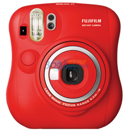 富士mini25 拍立得紅色相機