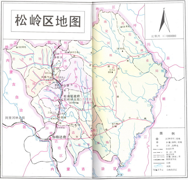 松嶺區地圖