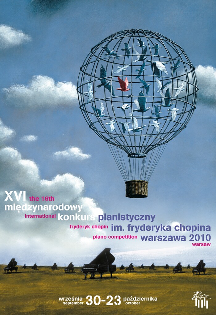 2010年第十六屆蕭邦國際鋼琴比賽海報